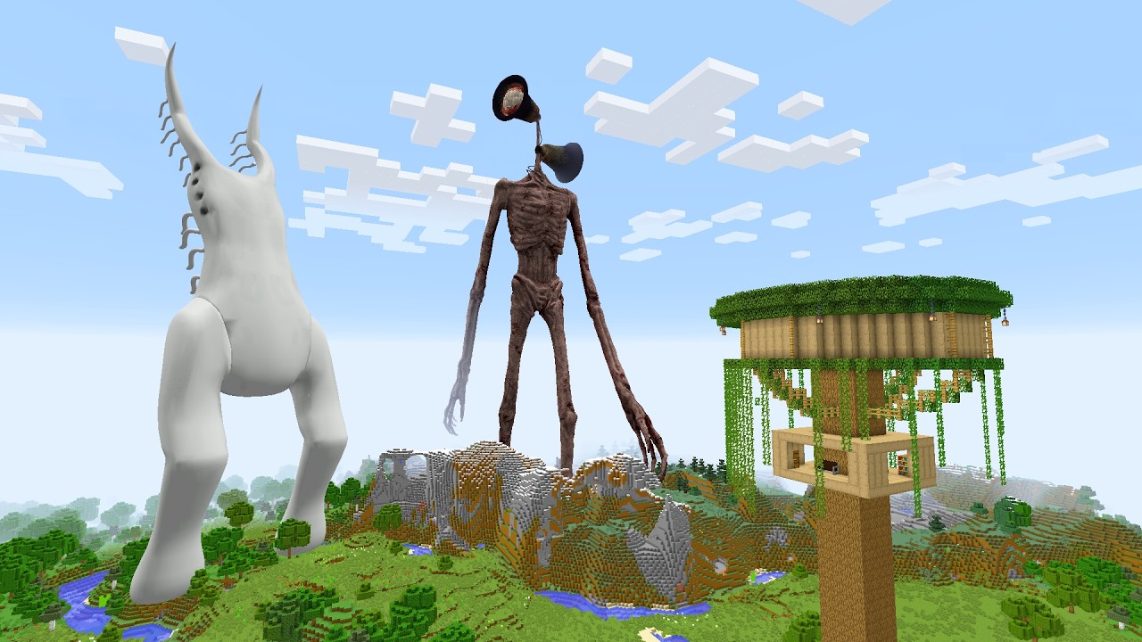 SURVIVING FROM BIRD WATCHER AND SIREN HEAD in Minecraft - Gameplay - Coffin Meme