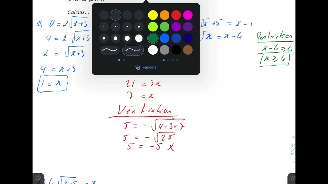 Résolution d’équations avec racines carrées