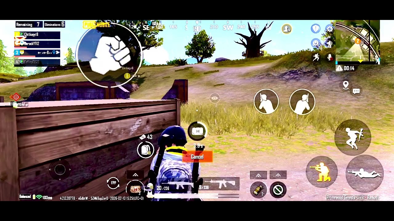 Erangal match gameplay 8 kills GEROCK YT 