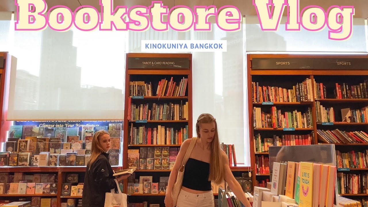Bookstore vlog - Book shopping at Kinokuniya Bangkok + book haul!