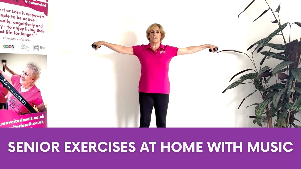 Senior Exercises at home with music with Move it or Lose it