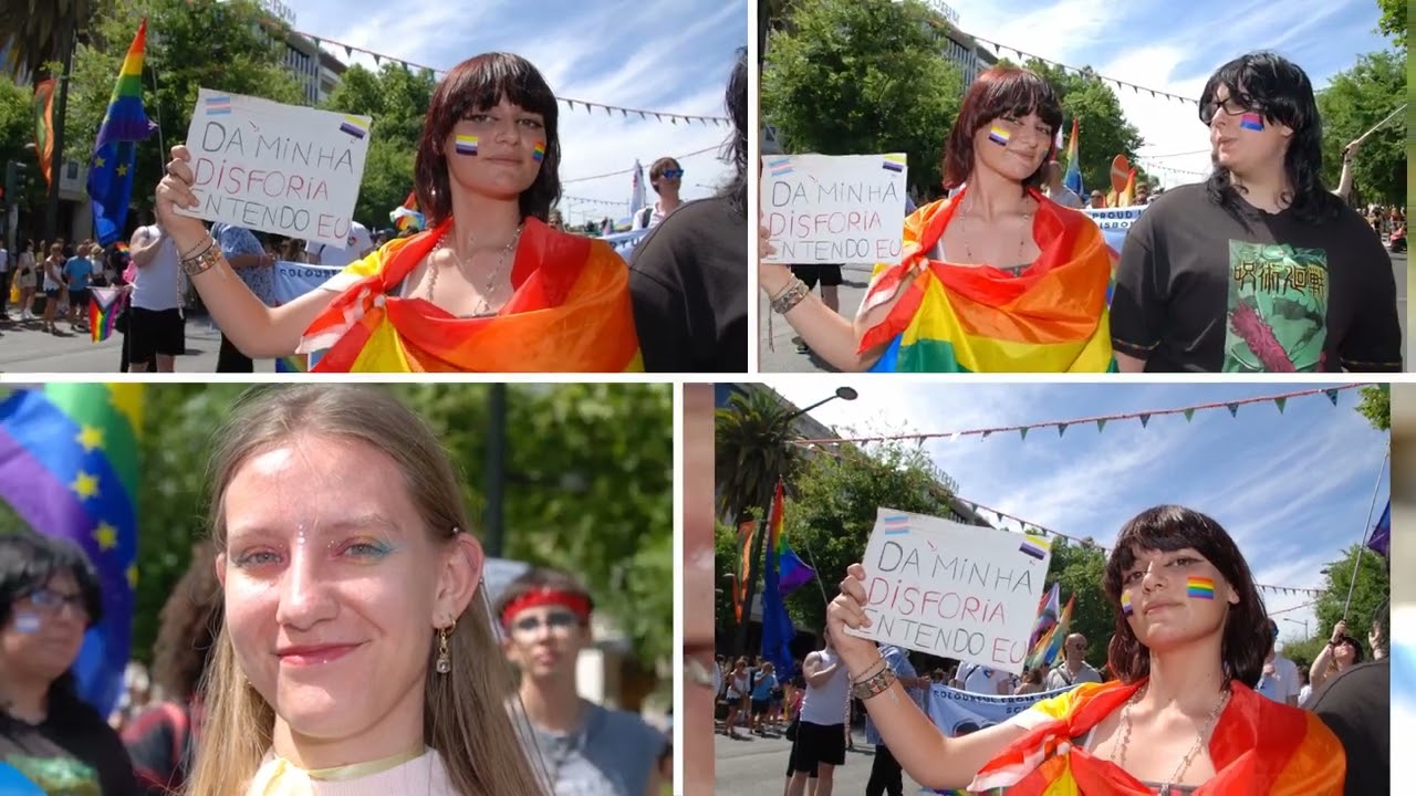 Euro Gay LGBTQIA Pride Lisbon Portugal 19th June 2025. Photo book Vol 5 and 6. Chris Summerfield.