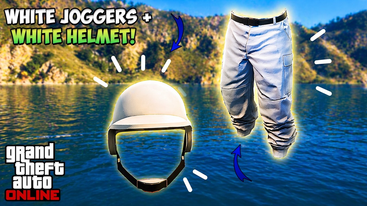 *NEW* Get White Joggers + White Bulletproof Helmet In GTA 5 Online!