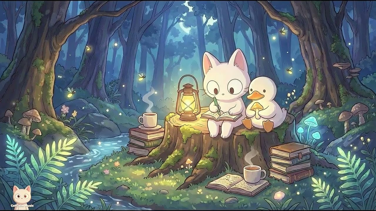 Lofi Piano Music for Study and Work - Relax with My Cat - Beats to relax/study