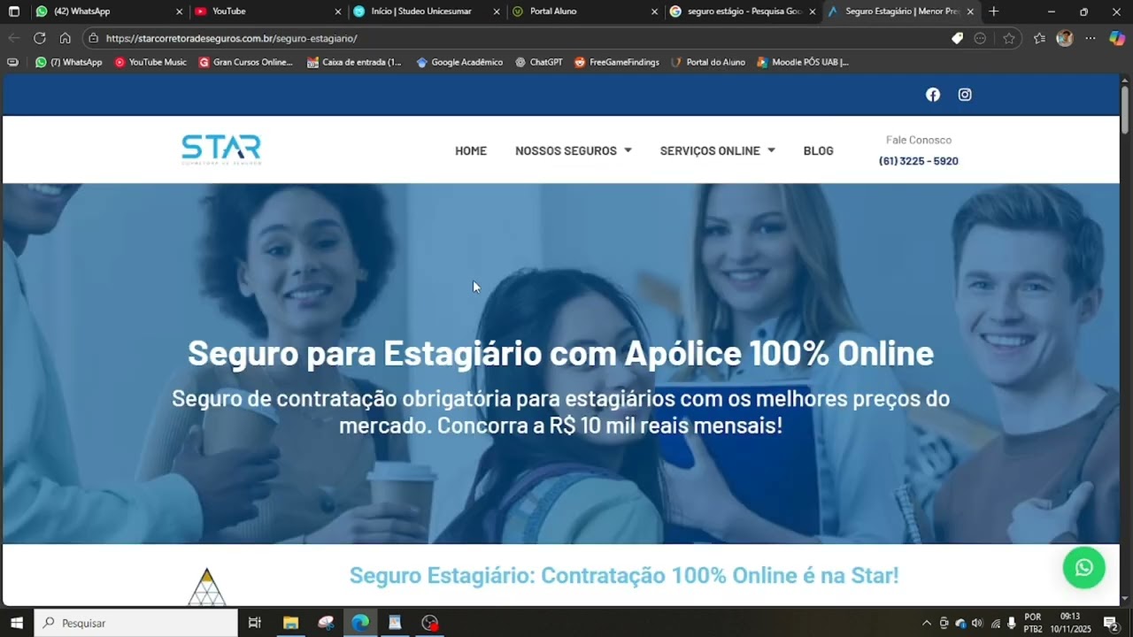 Apólice e Seguro de estágio não-obrigatório