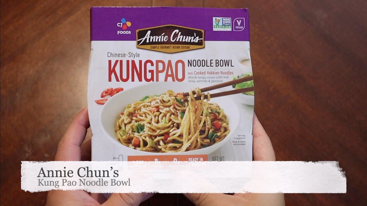 Cheap Backpacking Food | Annie Chun's | Kung Pao Noodle Bowl