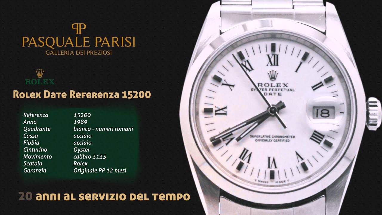 Rolex date referenza 15200