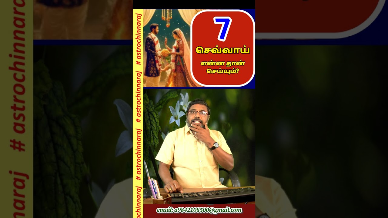 7 ல் செவ்வாய் என்னதான் செய்யும்? DINDIGUL P.CHINNARAJ ASTROLOGER INDIA