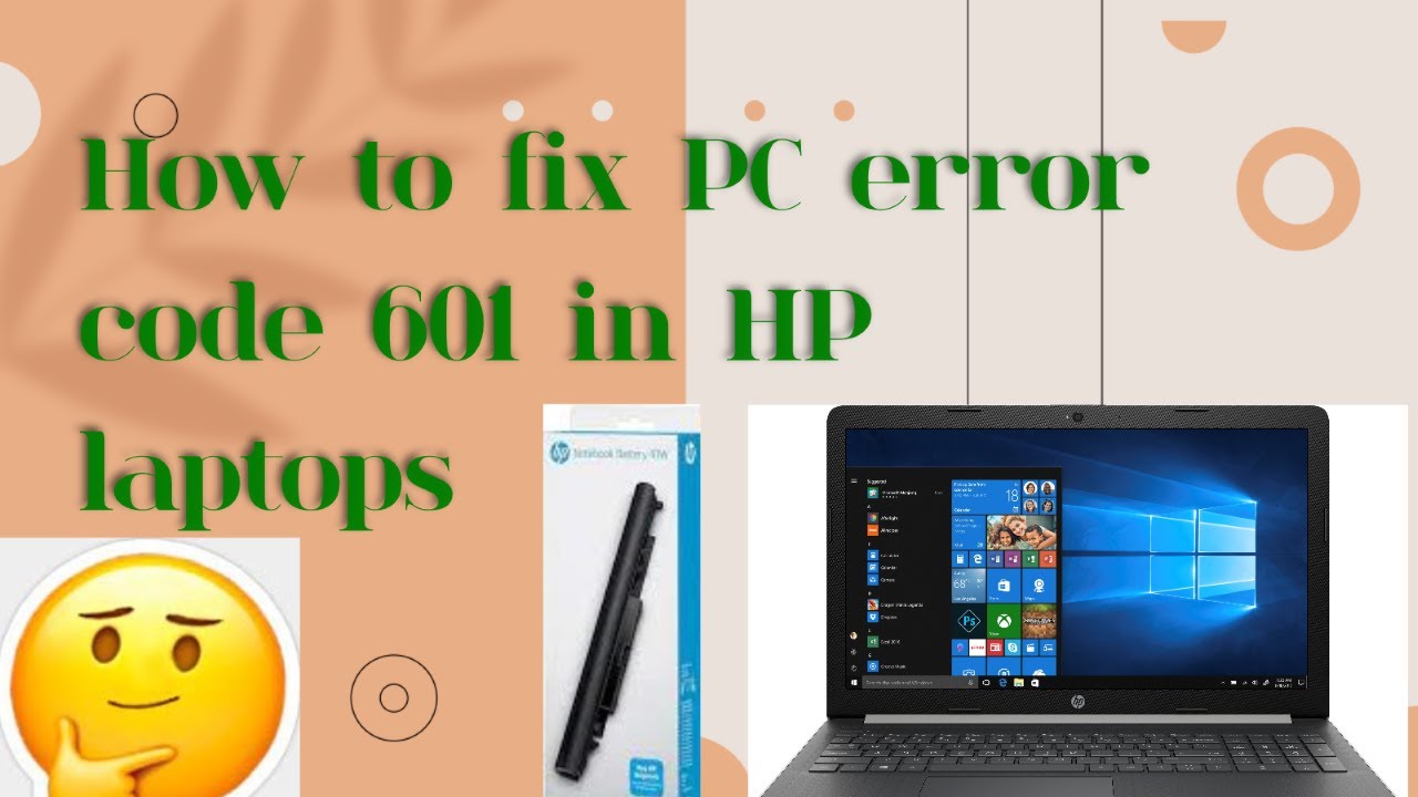 Hp Laptop Primary internal battery error 601 #youtubeshorts #shorts #ytshorts #trendingshorts
