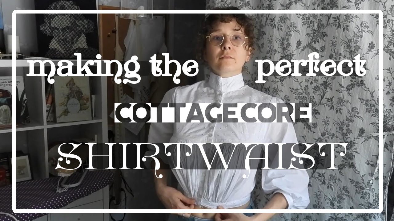 Making the perfect #cottagecore / #historybounding shirtwaist🧵✂️ Sew with me