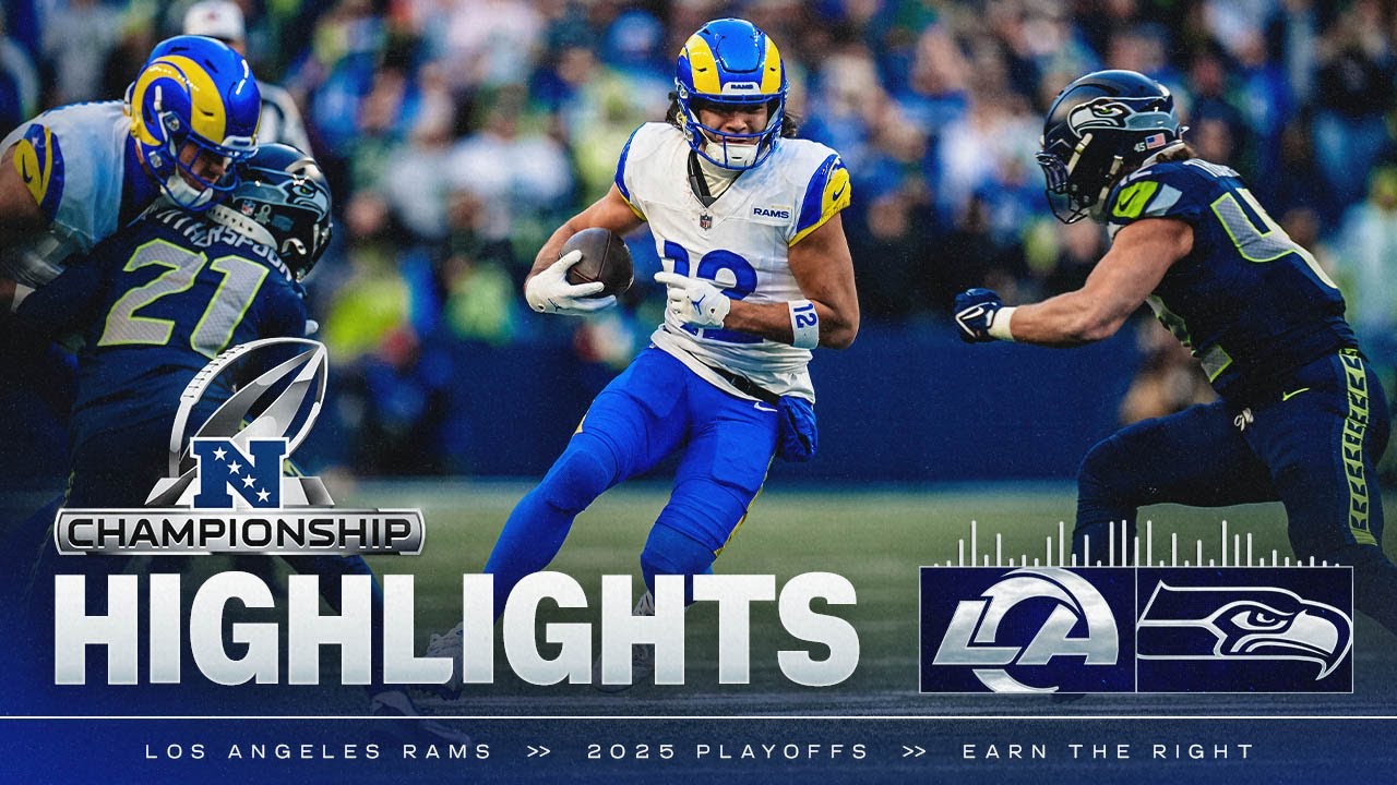 Highlights: Rams vs. Seahawks in NFC Championship Game - Puka Nacua's TD, Kam Kinchens' Sack & More