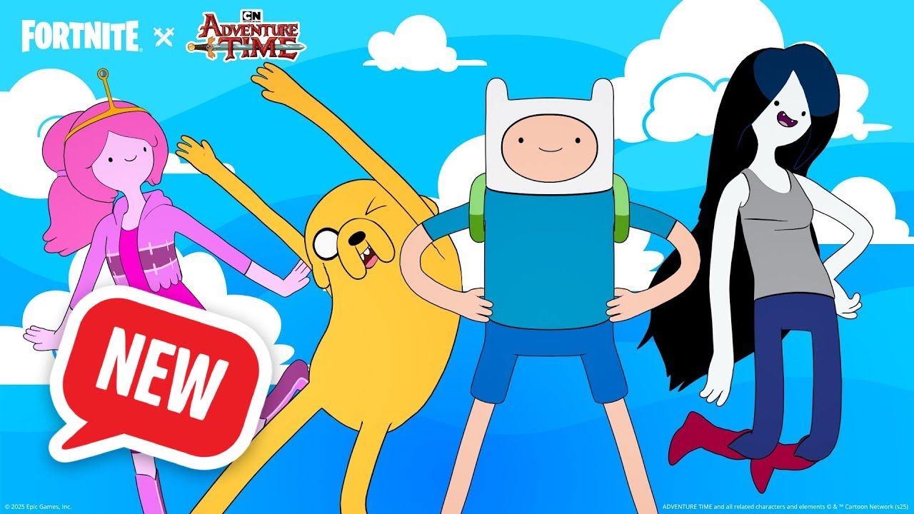 NEW Adventure Time Bundle in Fortnite! Jake & Finn Skins Showcase + Full Set Item Shop 2025