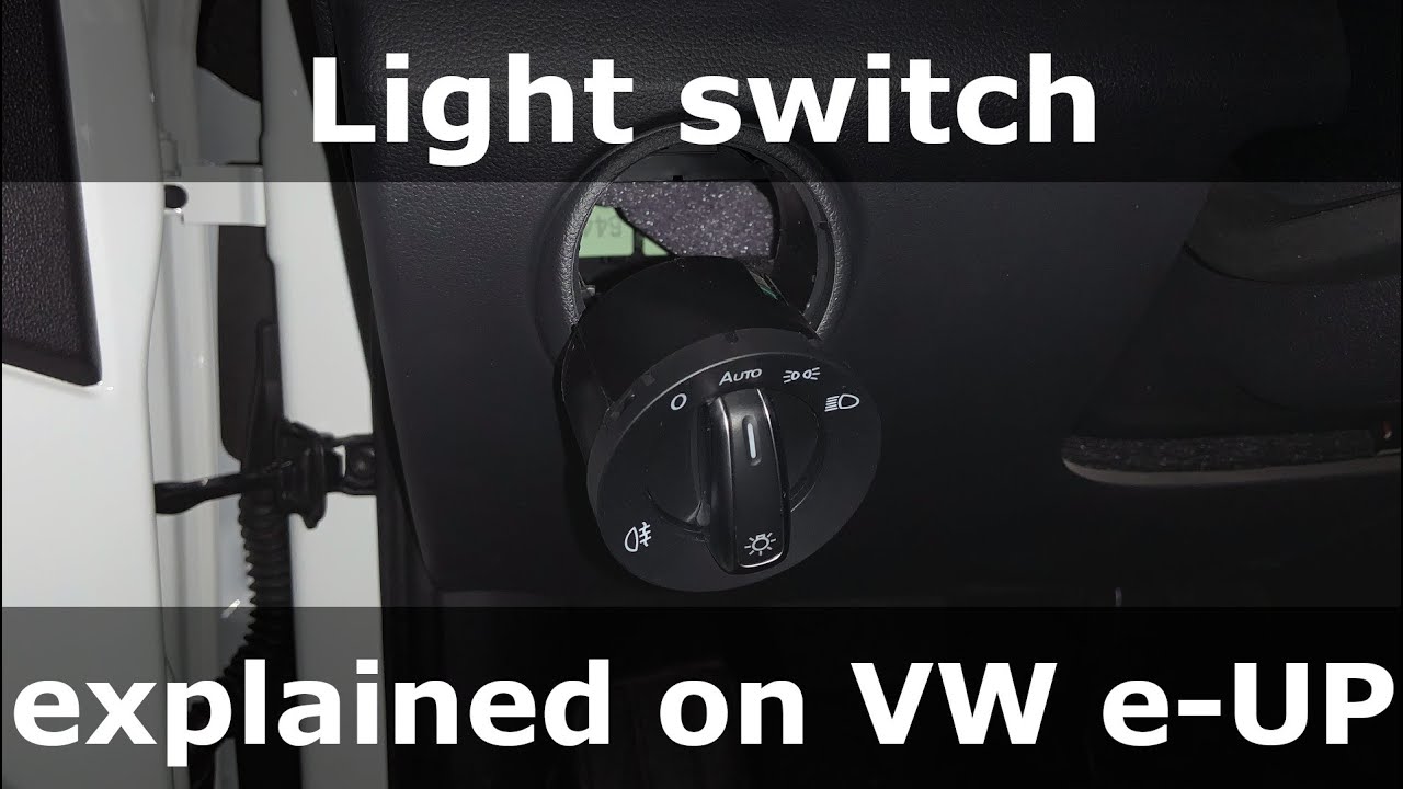Light switch explained on Volkswagen e-UP!