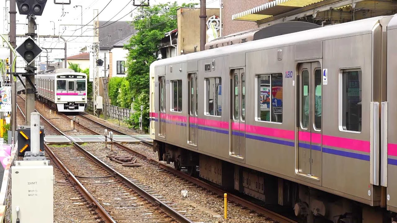 【京王線】明大前駅　平日朝ラッシュ 過密ダイヤ＆超接近運転 2016.05.20