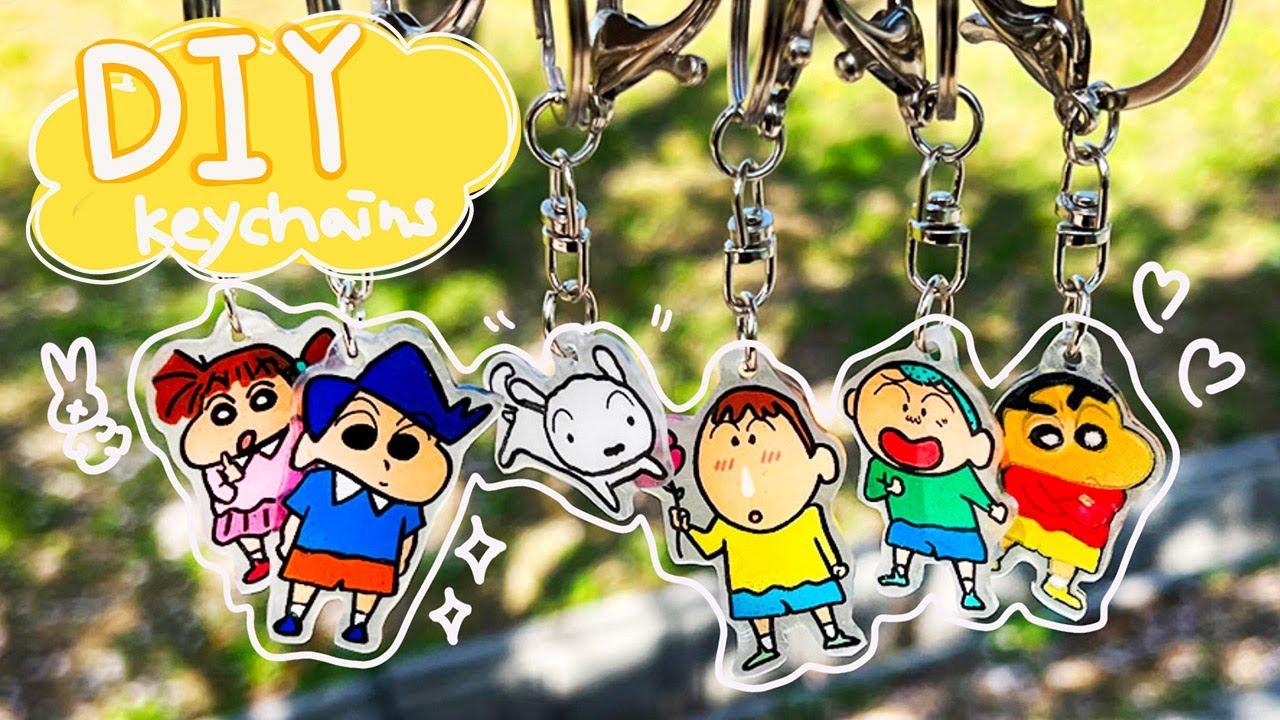 【Shrinky Dinks】 Crayon Shin-chan keychains