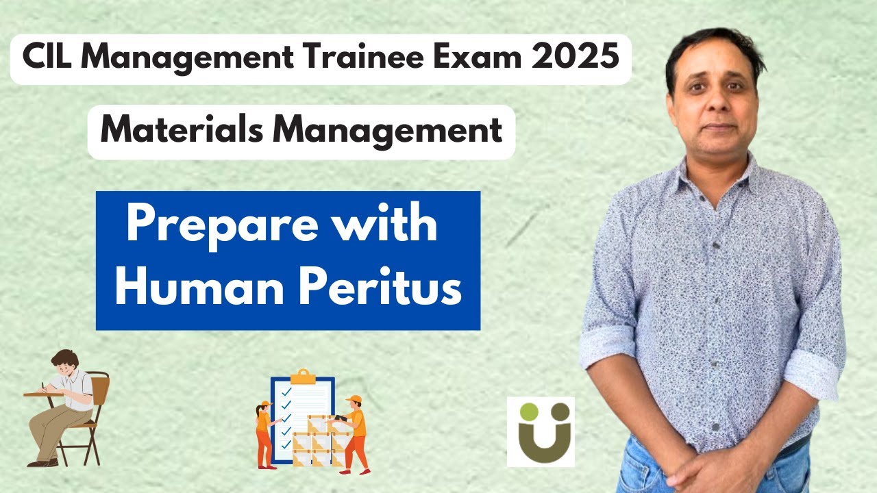 Preparation Plan - CIL Management Trainee - Materials Management Exam 2025