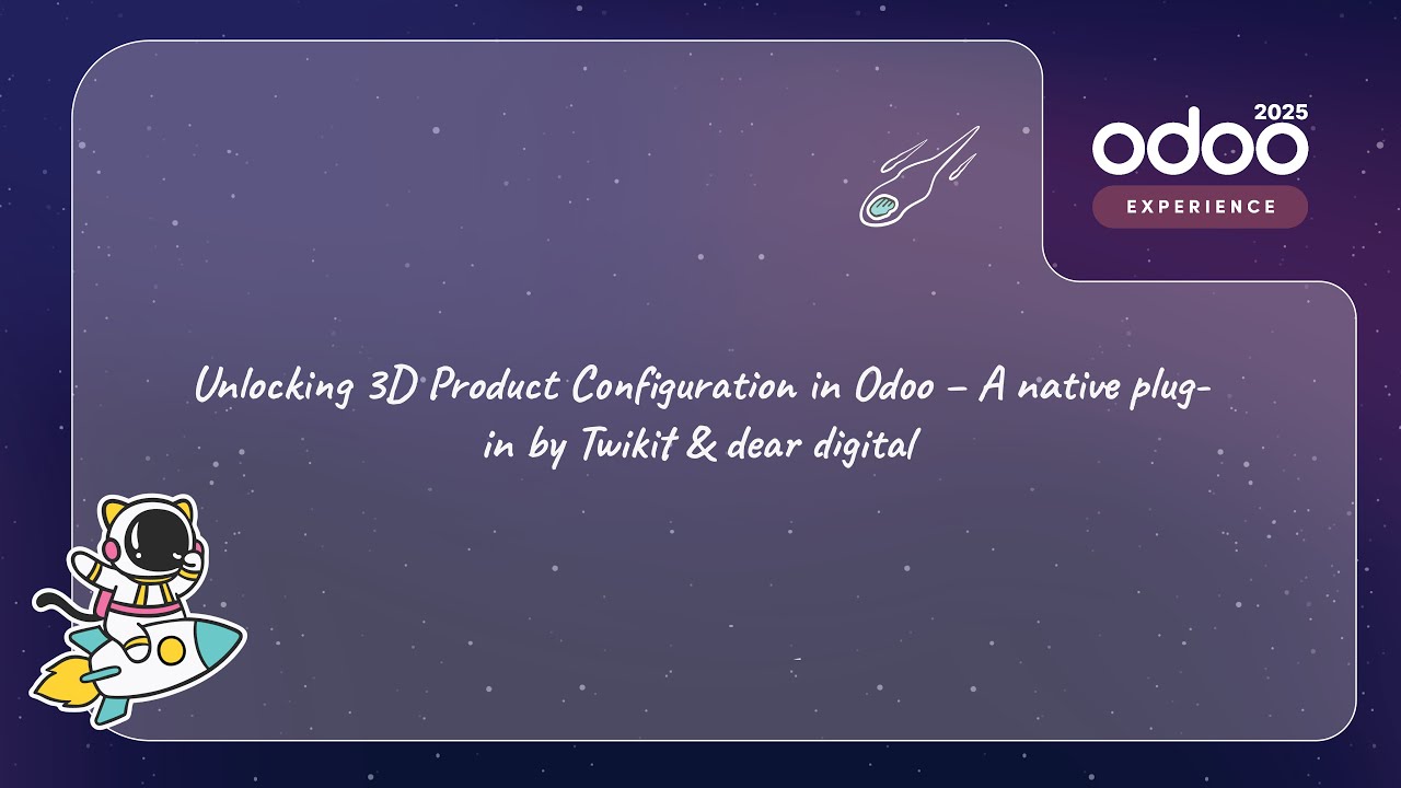 Unlocking 3D Product Configuration in Odoo &ndash; A native plug-in by Twikit & dear digital