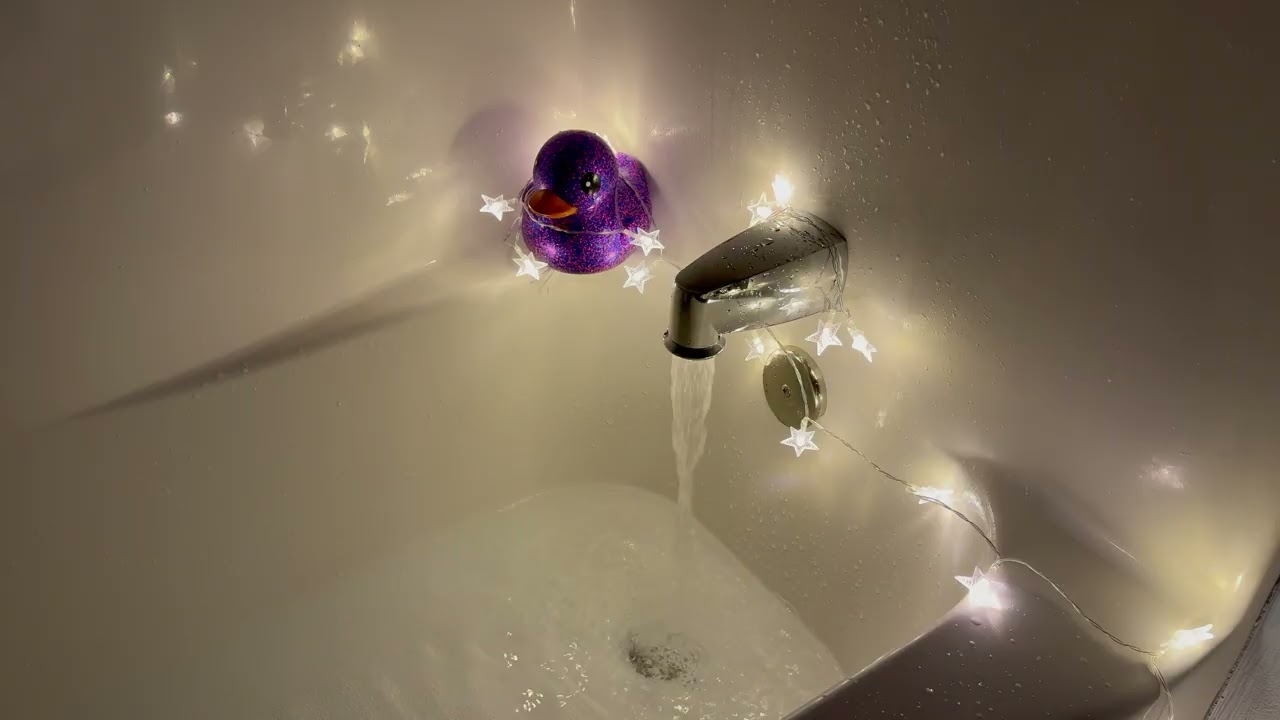 Bathtub Filling ASMR - Star Lights - White Noise for Sleep