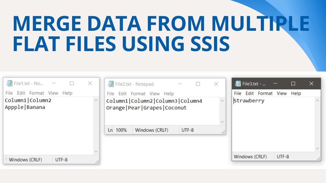 151 How to merge data from multiple flat files using ssis