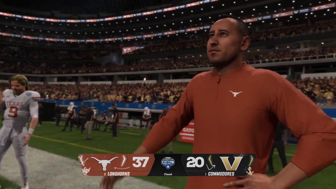 CFB26 KINETIKCFB G5 Sim League Cotton Bowl Texas Longhorns at Vanderbilt Commodores