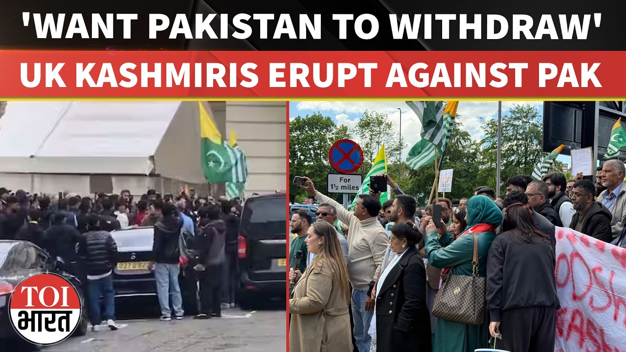 PoK Crisis Goes Global: Kashmiri Diaspora Protests Outside Pakistan High Commission In UK