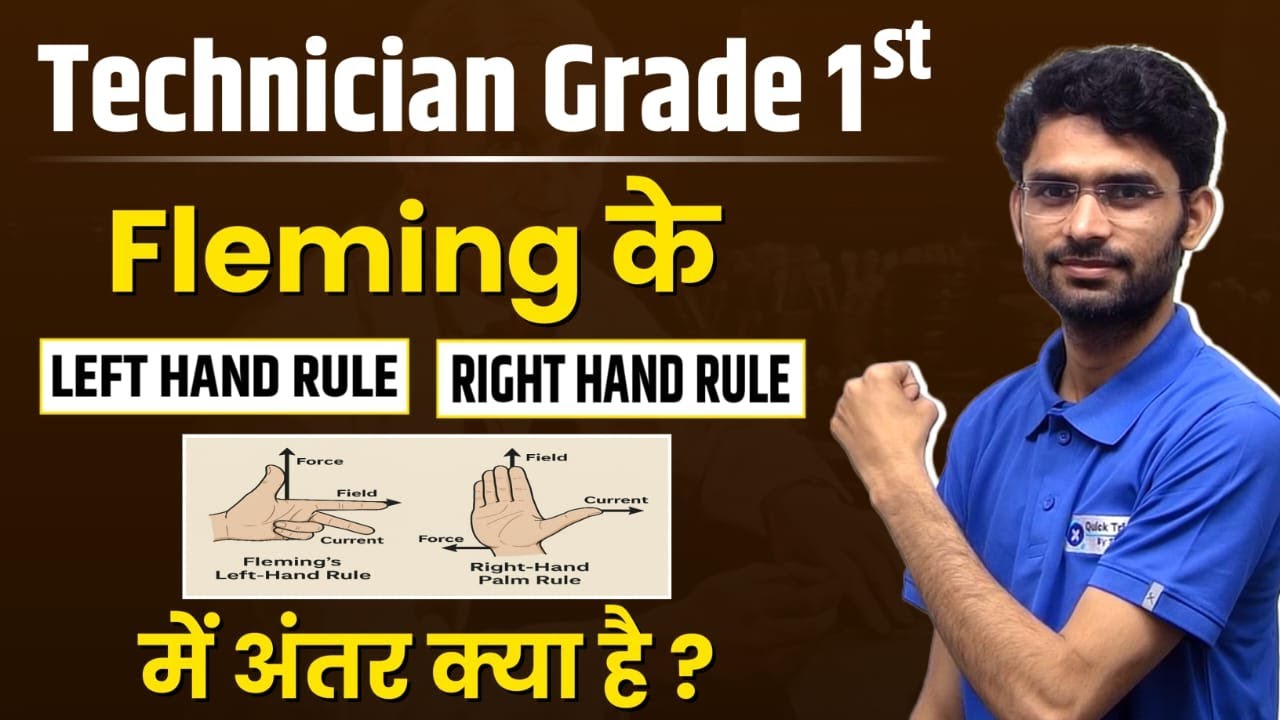 RRB Technician Grade-1 | Basic Science & Engineering- Fleming Left and Right Hand Rule by Pravin Sir