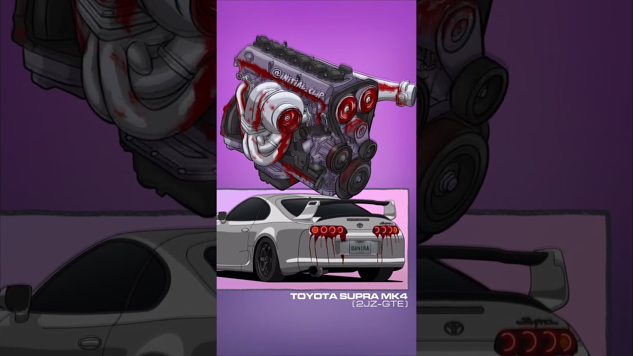 Finally Supra MK4 with 2JZ-GTE Engine❤️🤍