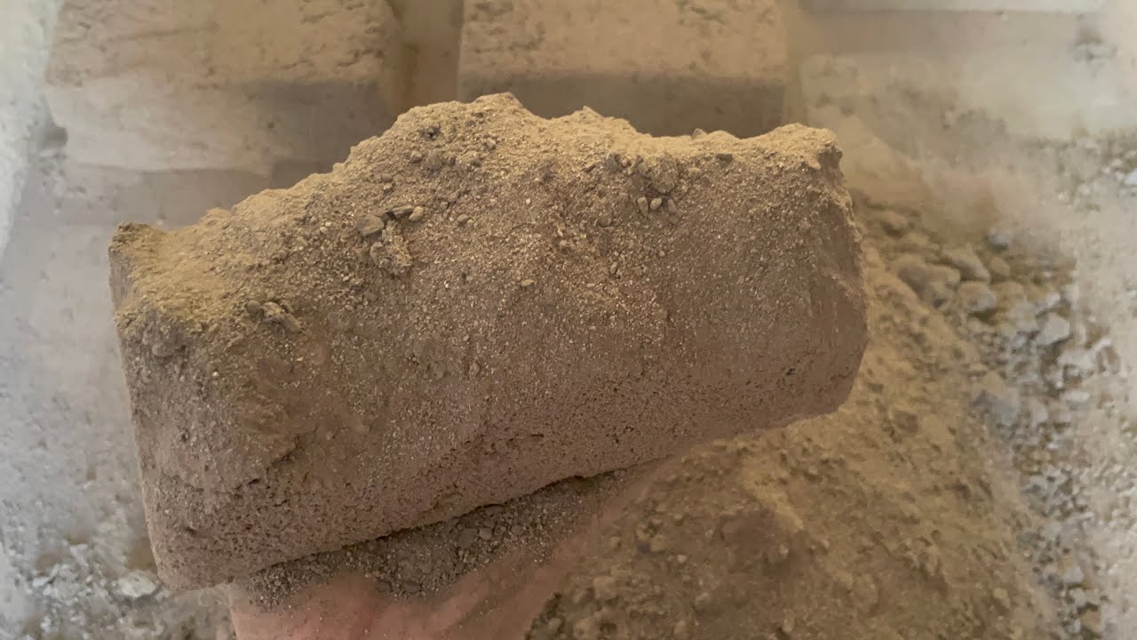 New video gritty charcoal full dusty AsMr dry floor crumbling