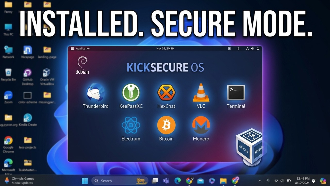 How to Install Kicksecure OS on Windows 11