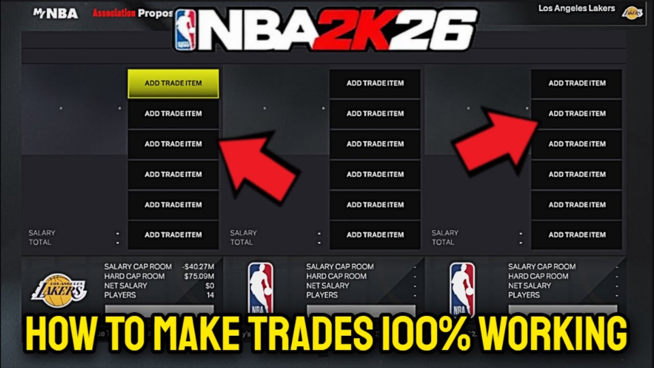 NBA 2K26 - How To Make Trades 100% WORKING (MyNBA)