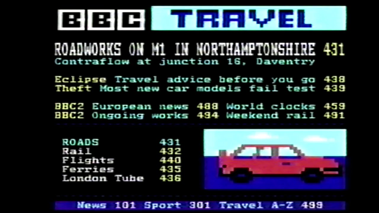 bbc ceefax 1st August 1999