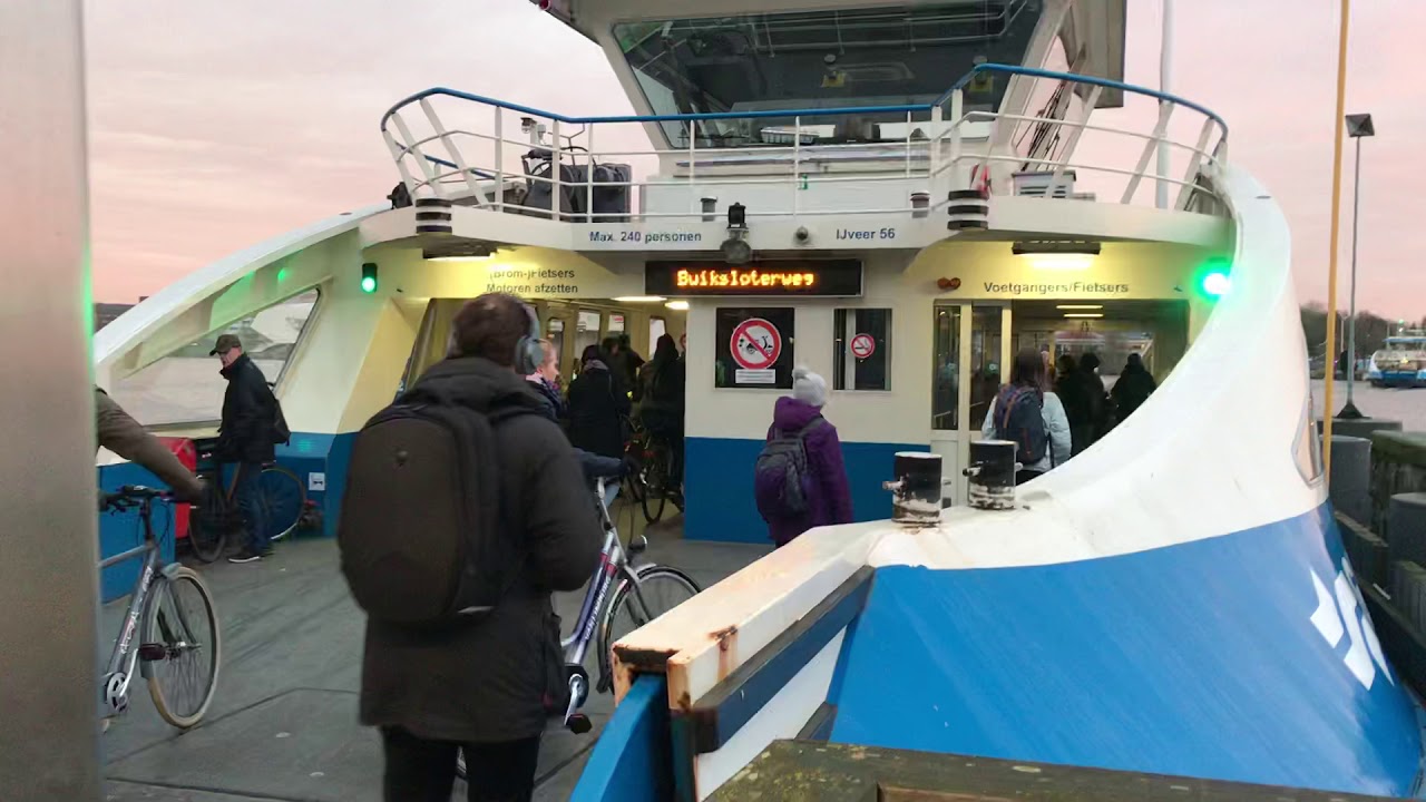 Free boat ride Behind Amsterdam Centraal Jan 2020