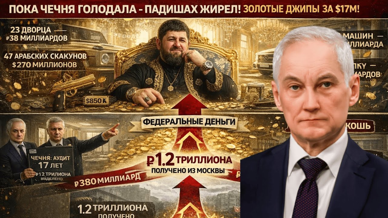 ЧЕЧЕНСКИЙ КОРОЛЬ ПОЙМАН! КАДЫРОВ: «ВСЁ МОЁ!» 1.2 ТРИЛЛИОНА НА ДВОРЦЫ И КОНЕЙ!