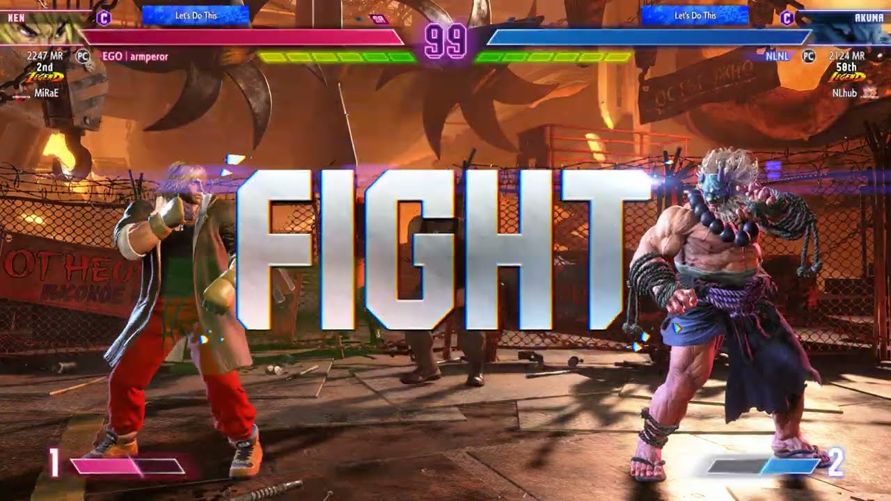 Street Fighter 6 armperor (#1 Ranked Ken) vs NL (Akuma)