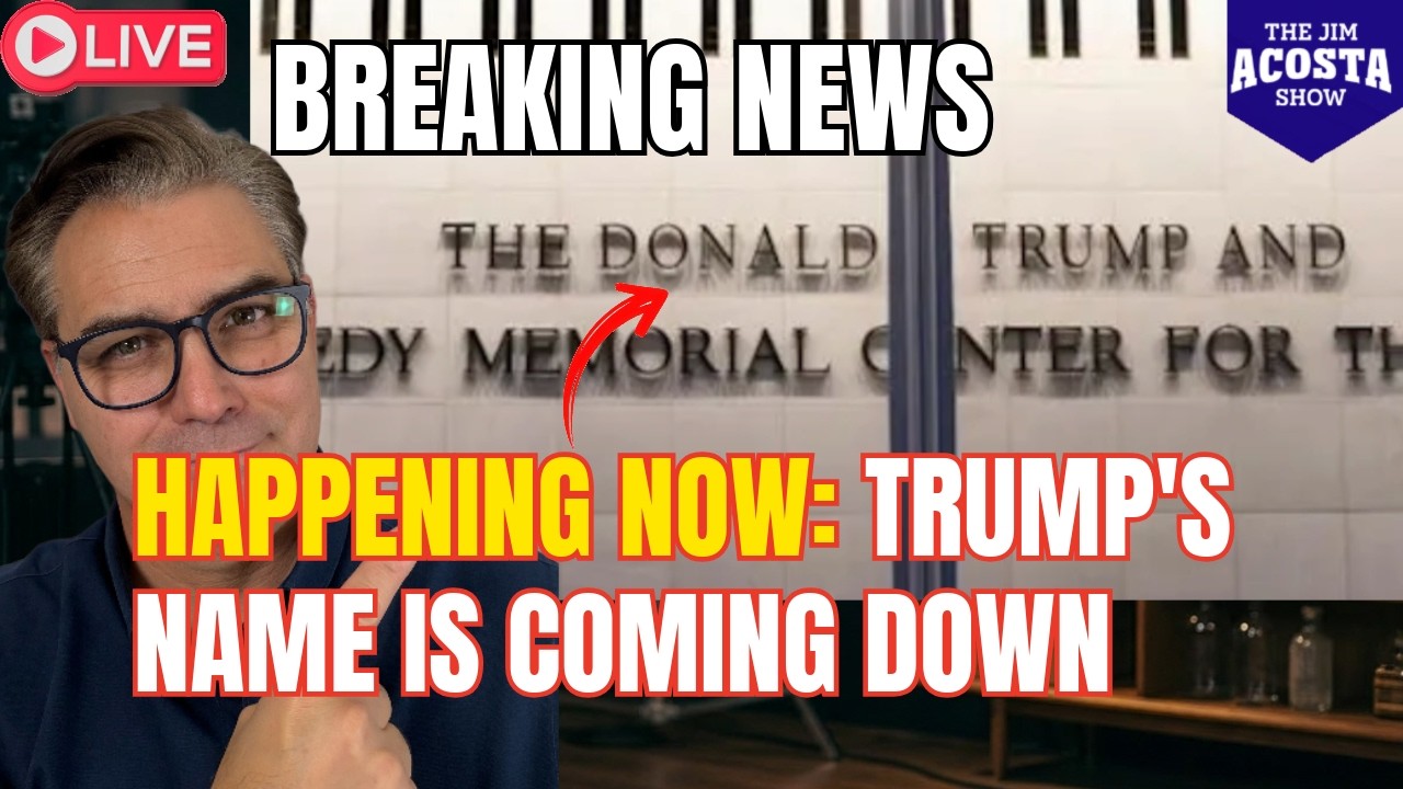 LIVE FROM THE KENNEDY CENTER: Trump's name is coming down!!!!