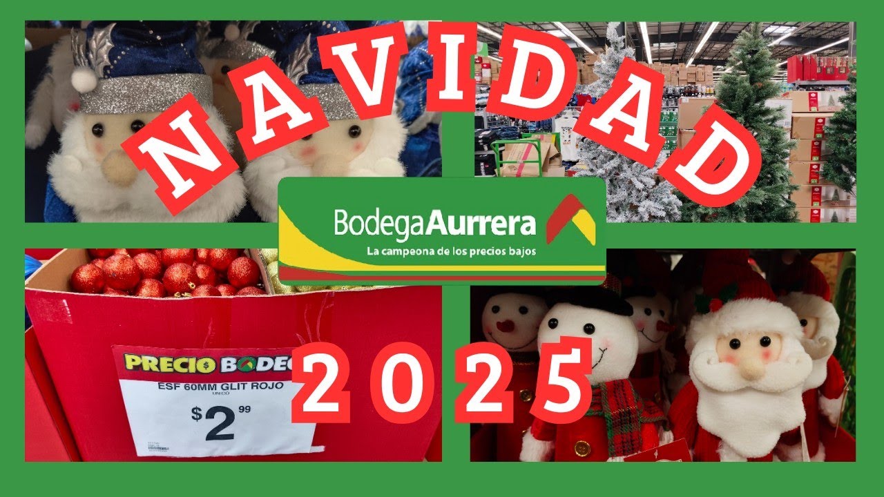 🎄💲𝐁𝐎𝐃𝐄𝐆𝐀 𝐀𝐔𝐑𝐑𝐄𝐑𝐀 ESFERAS $2 pesitos/adornos navideños #recorridosconfabiola @BodegaAurreraTV 