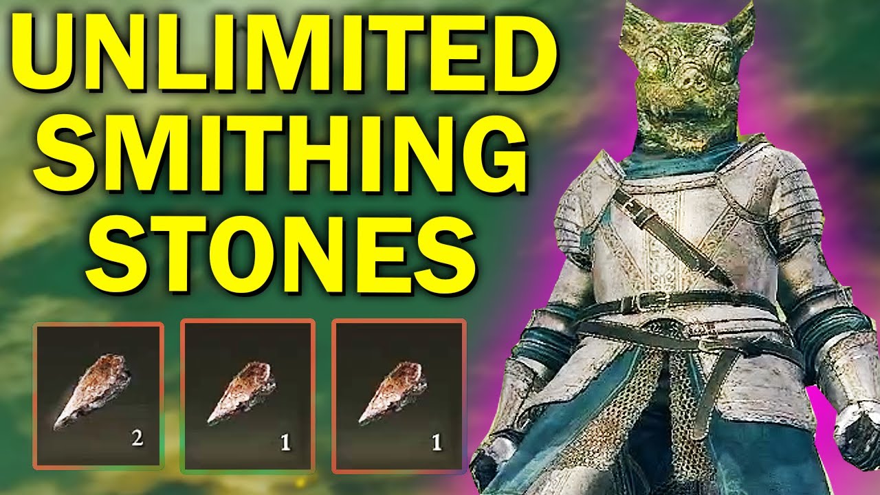 How to get unlimited Smithing Stone [1] and Smithing Stone [2] (full video guide) - Elden Ring