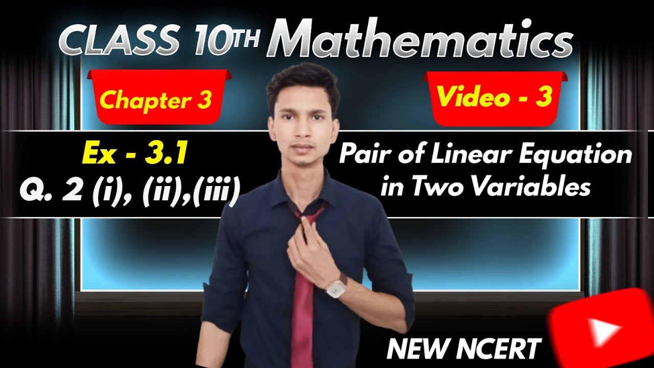 Ex - 3.1 Q. 2 | class 10th maths | Chapter 3 | New NCERT  | Learn With Izhar