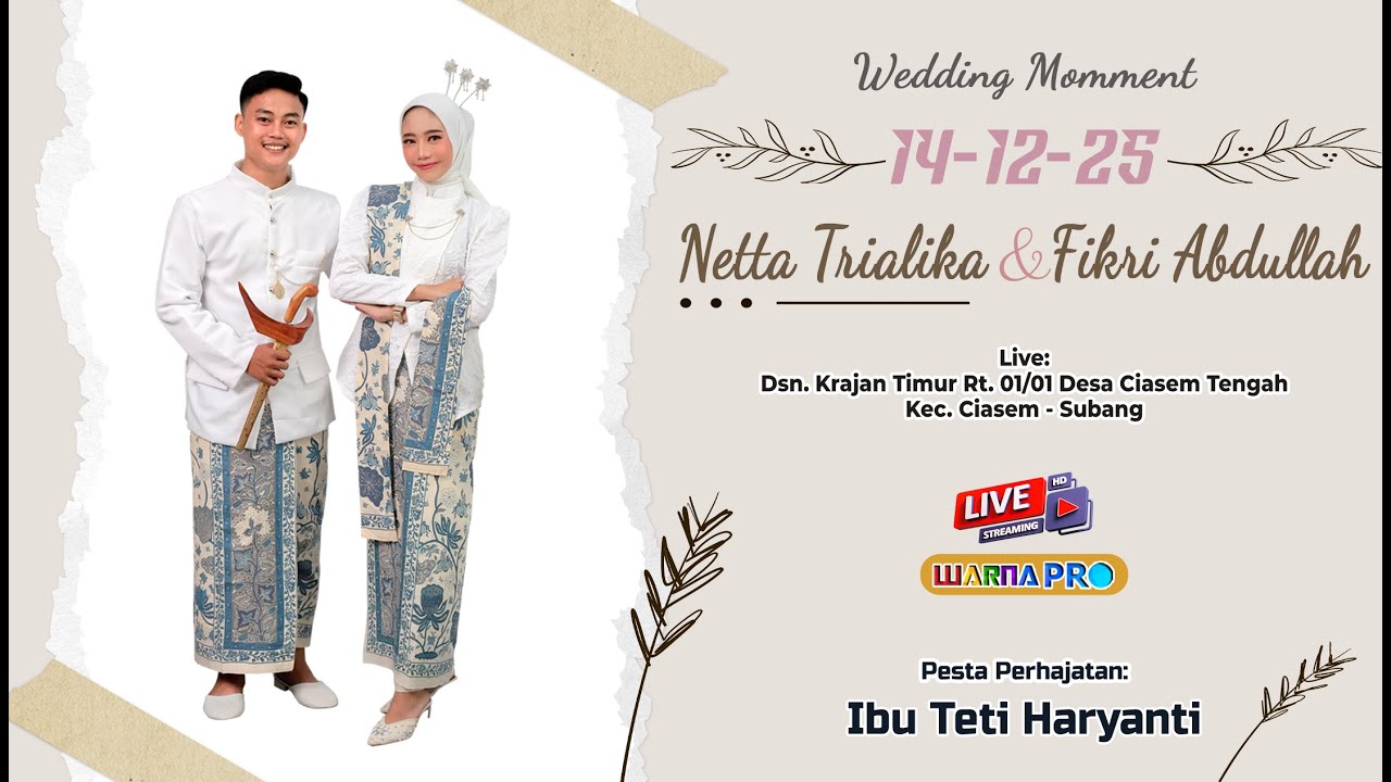 🔴 THE WEDDING  