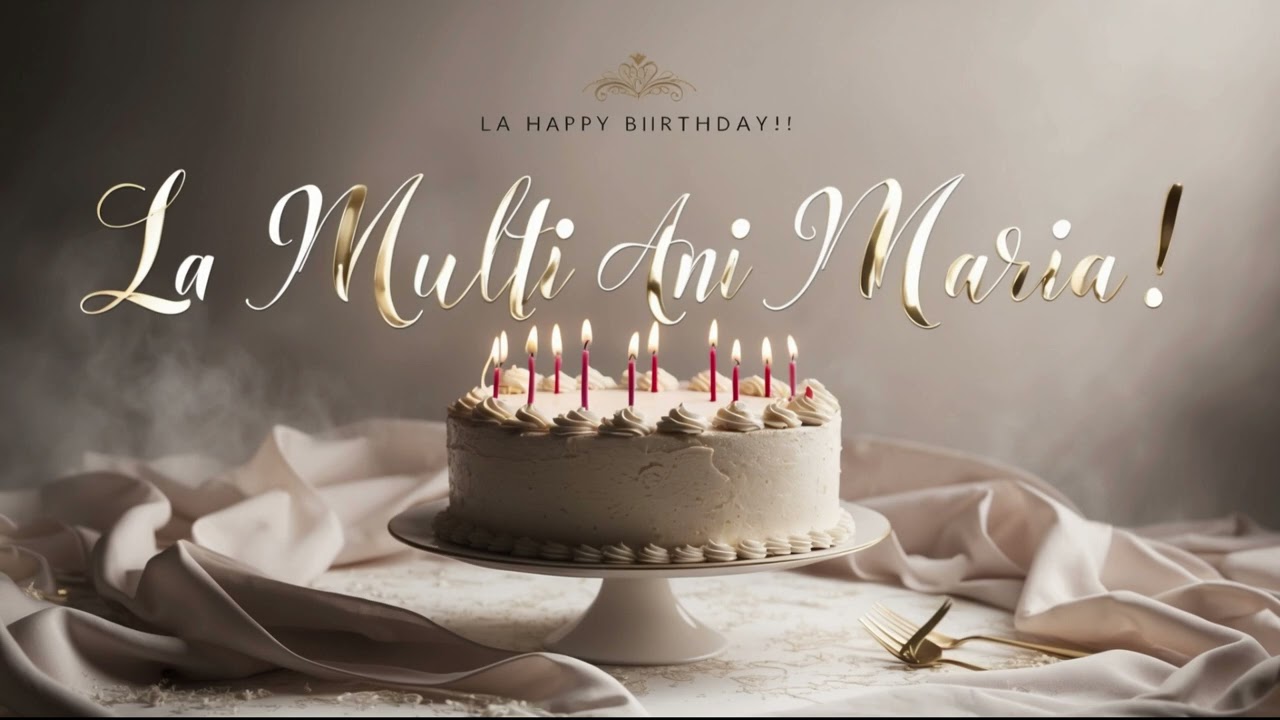 🎶 La Mulți Ani, Maria! 🎶