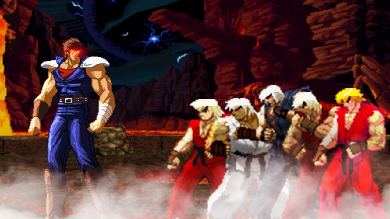 Kenshiro vs Violentest Ken in the World! Fist of the North Star vs Street Fighter