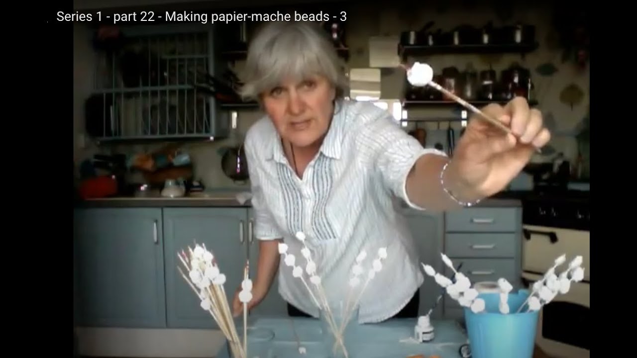 Making Papier-Mâché Beads - 3.