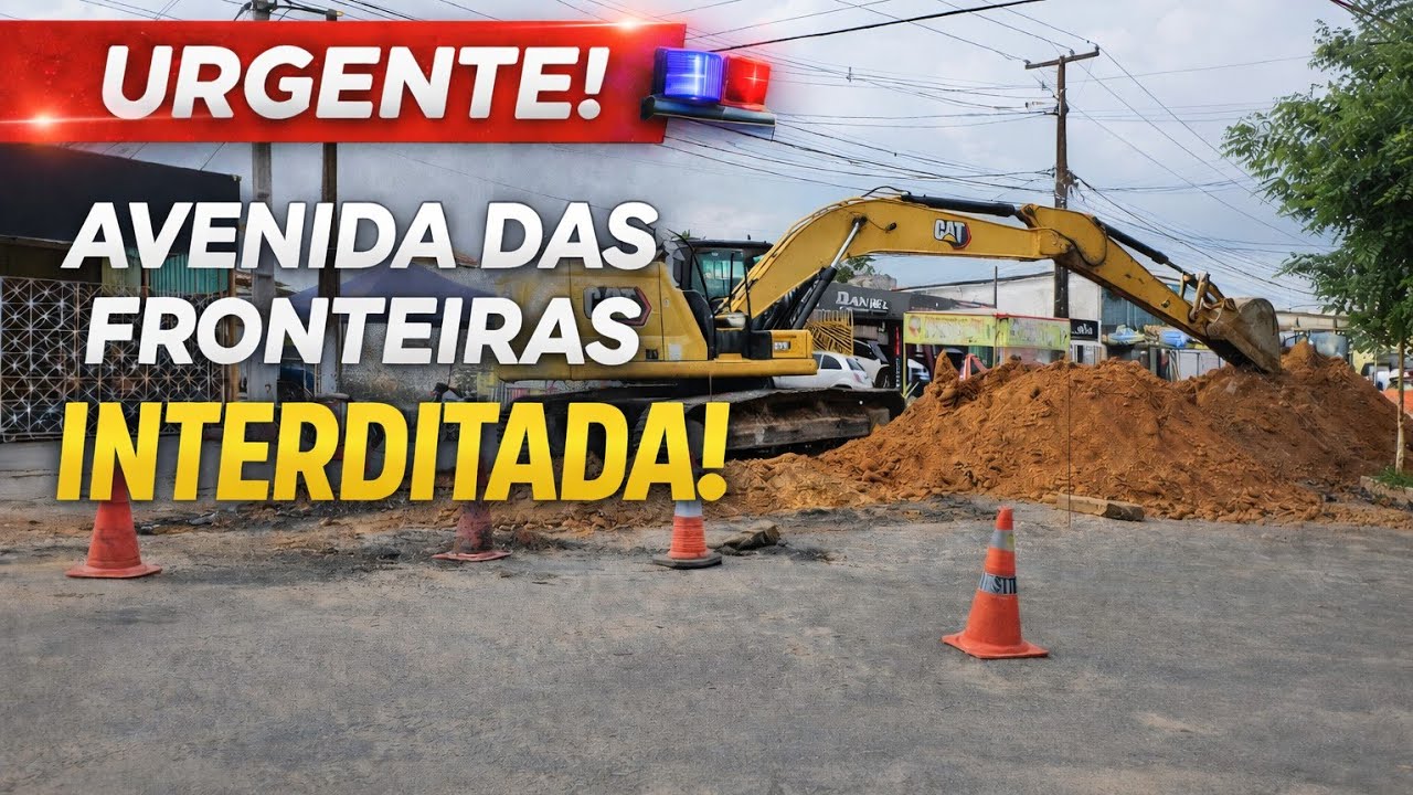 Avenida das Fronteiras, localizada na Zona Norte de Natal (RN),