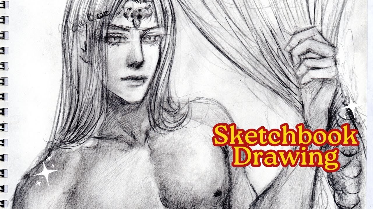Desenhando no Sketchbook | Grafite ✏️ | Desenhe Comigo ✨