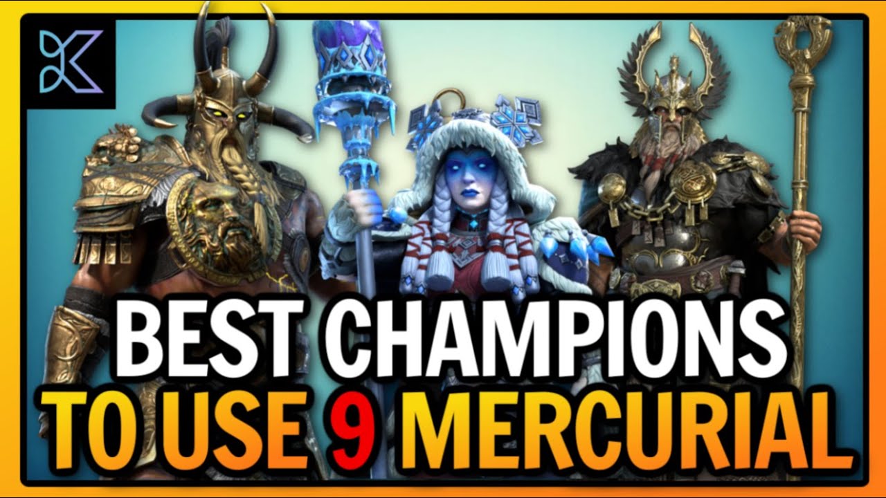 BEST CHAMPIONS TO USE 9 MERCURIAL SET | RAID: Shadow Legends