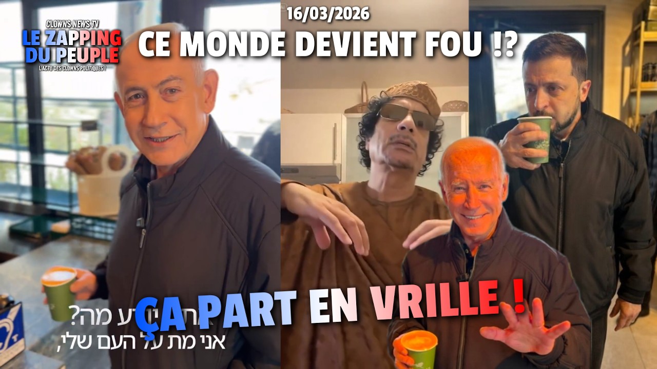 Netanyahu dément avec un café à la main ! Kadhafi réapparait ? C'est quoi ce délire !!?