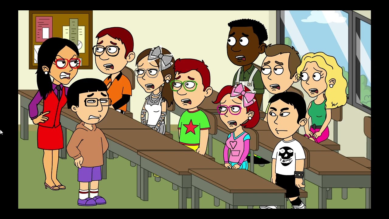 Zakai Curses out and Caning Beats a new student/Grounded #groundedvideos #vyond #goanimate