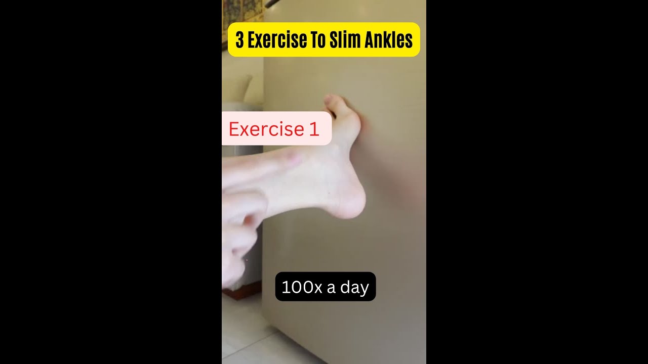 Home Fitness Workout Series #11: 3 Exercises To Slim Ankles #shorts #lighterfitterhealthier
