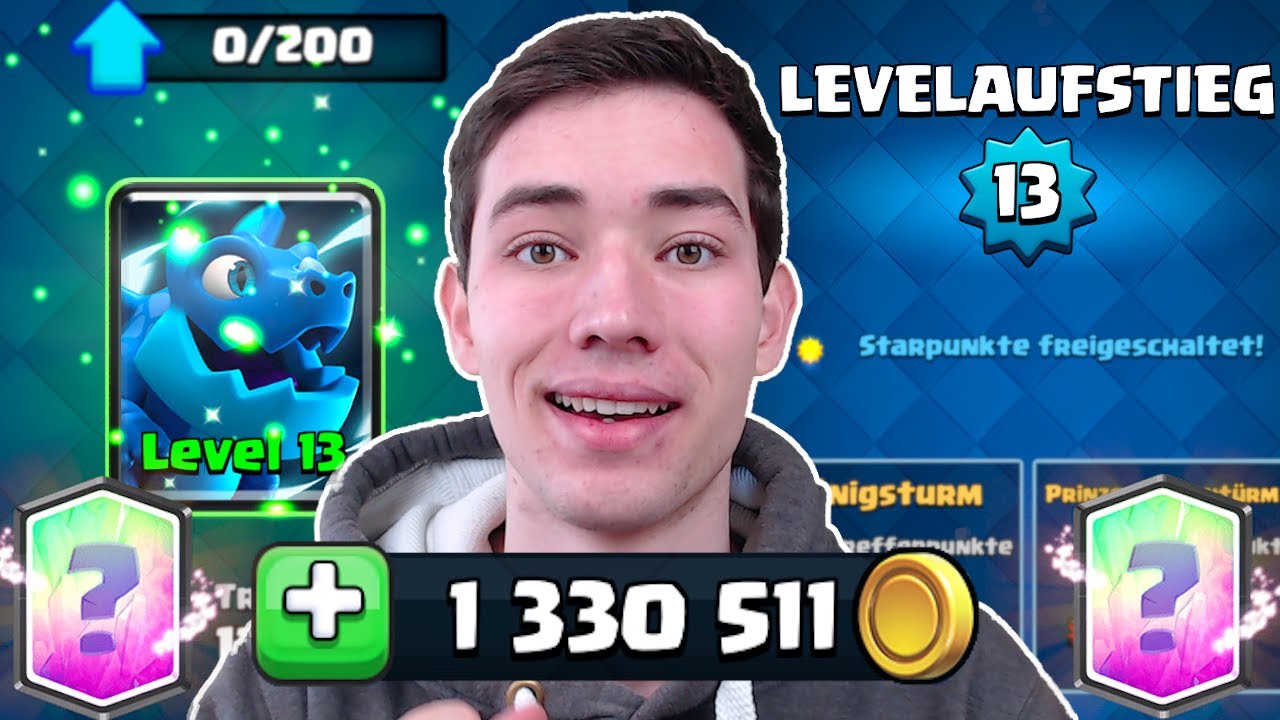 1,3 MILLIONEN GOLD für Level 13? 🤑 | Ultra Pay2Win Account | Clash Royale deutsch