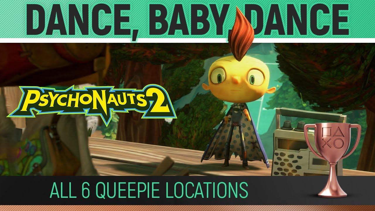 Psychonauts 2 - All 6 Queepie Locations 🏆 Dance, Baby, Dance - Trophy Guide - Complete Queepie Quest